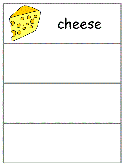 Word Wall Words - cheese