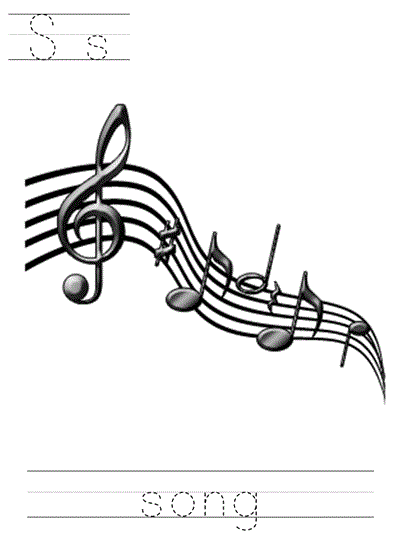 Learn to Print coloring page - Ss song