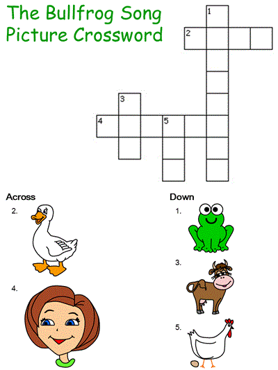 bullfrog song crossword puzzle