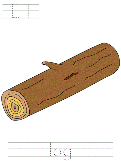 Learn to Print worksheet - Ll log