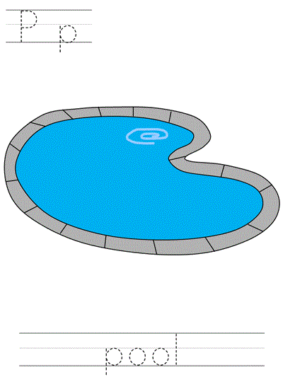 Learn to Print worksheet - Pp pool