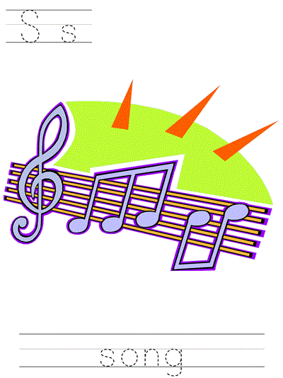 Learn to Print worksheet - Ss song