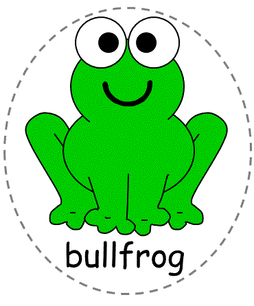 printable felt board characters for Bullfrog Song