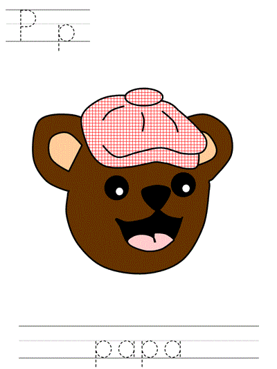 Printable print practice worksheet - Pp papa