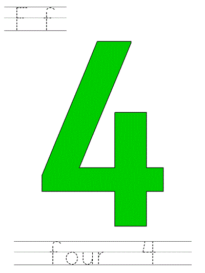 Learn to Print worksheet - Ff four