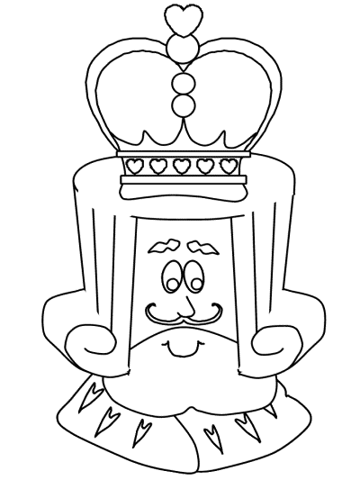 king coloring page