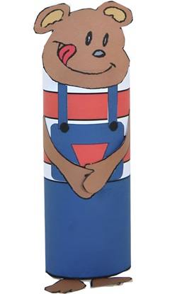 photo of the finished Baby Bear Toilet Paper Roll Craft