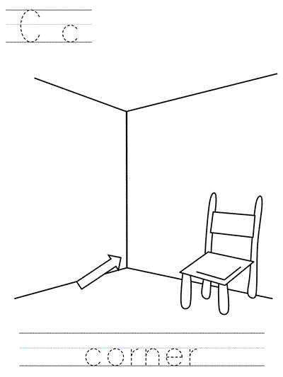Printable print practice coloring page - Cc corner