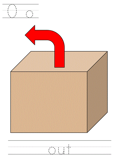 Printable print practice worksheet - Oo out