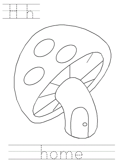 Printable print practice coloring page - Hh home