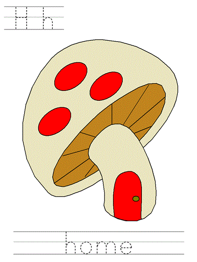 Printable print practice worksheet - Hh home