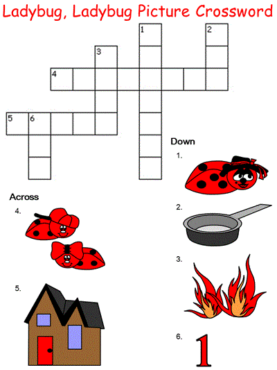 Ladybug, Ladybug Crossword Puzzle