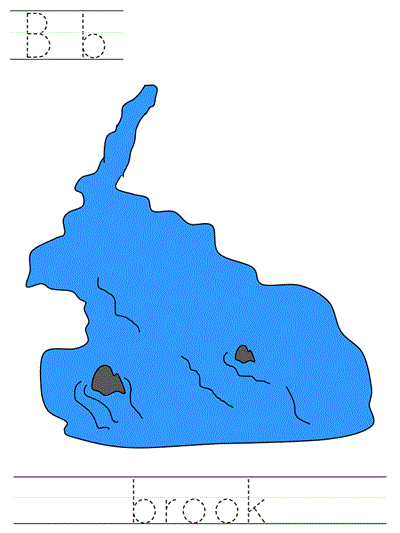 Printable print practice worksheet - Bb brook