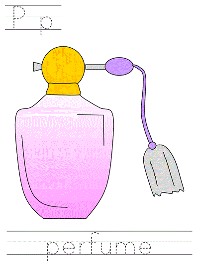 Printable print practice worksheet - Pp perfume