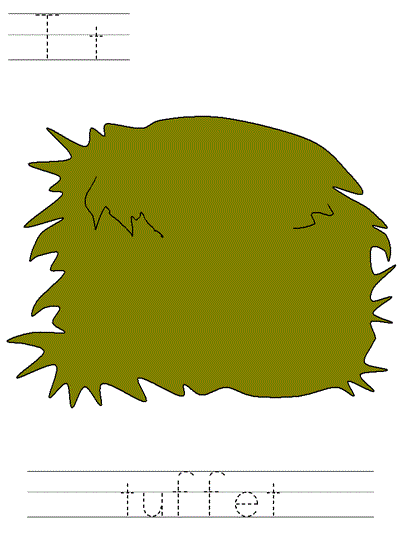 Printable print practice worksheet - Tt tuffet