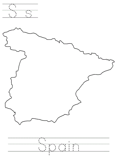 Printable print practice coloring page - Ss Spain