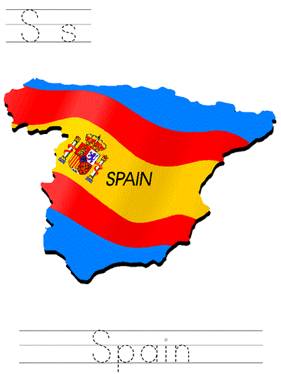 Printable print practice worksheet - Ss Spain