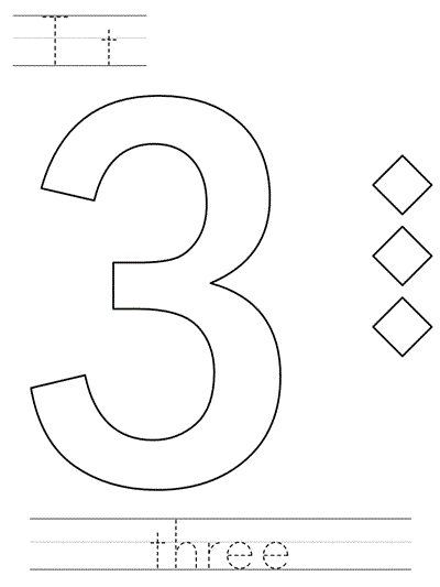 Printable print practice coloring page - Tt three