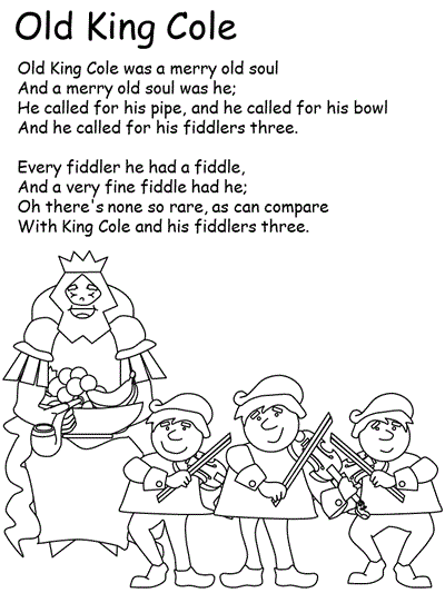 Coloring page - Old King Cole