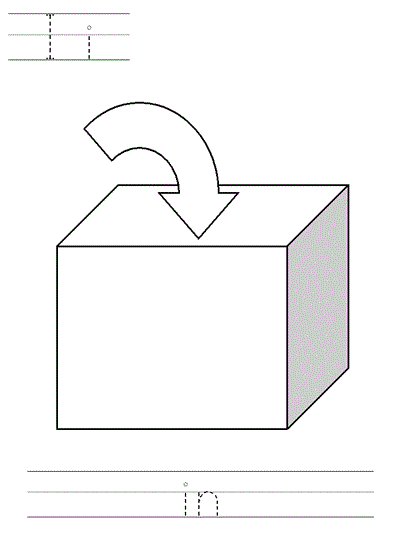 Printable print practice coloring page - Ii in