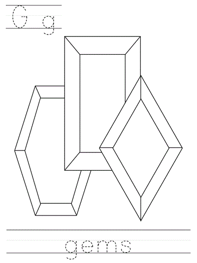 Printable print practice worksheet - Gg gems