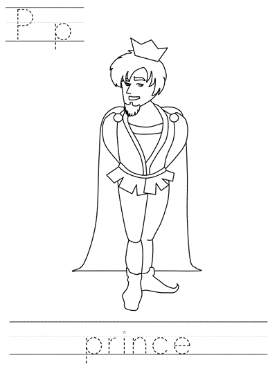 Printable print practice worksheet - Pp prince