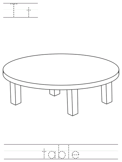 Printable print practice worksheet - Tt table