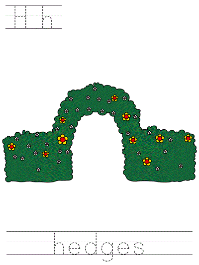 Printable print practice worksheet - Hh hedges