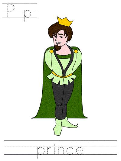 Printable print practice worksheet - Pp prince