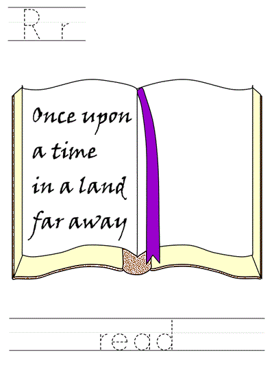 Printable print practice worksheet - Rr read