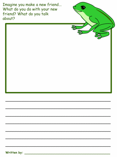 The Princess and the Frog Draw and Write Worksheets