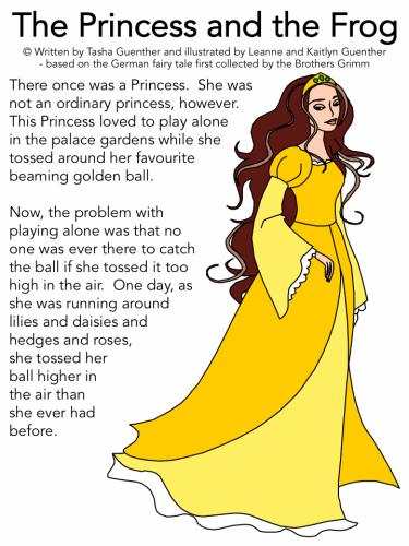 The Princess and the Frog: story pages