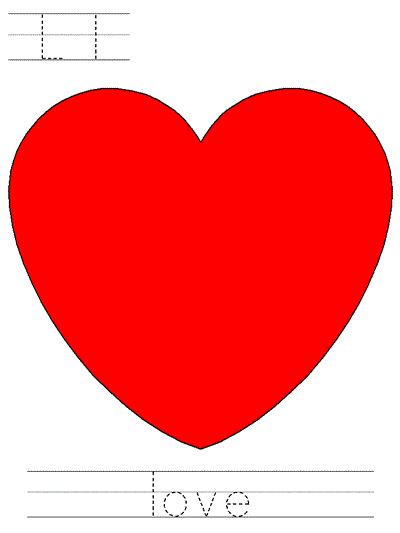 Printable print practice worksheet - Ll love