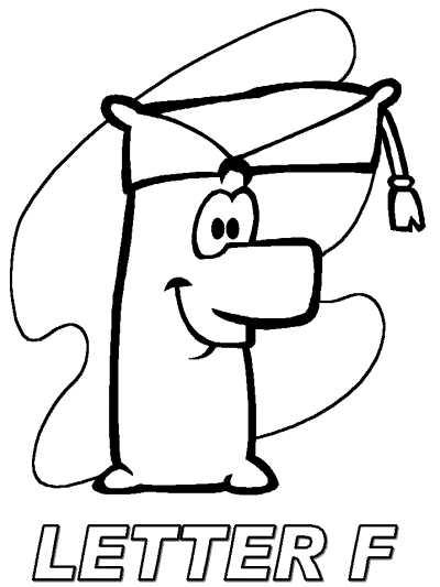 letter f alphabet coloring page