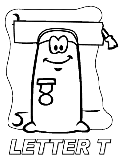 letter t alphabet coloring pages