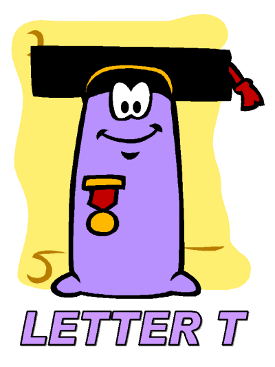 letter t alphabet poster