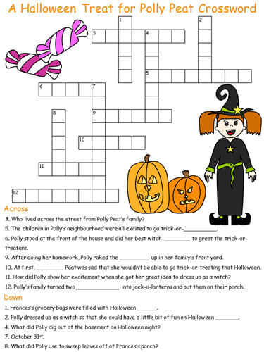 Halloween Treat for Polly Peat Crossword Puzzle
