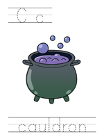 Printable print practice worksheet - Cc cauldron