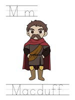 Printable print practice worksheet - Mm macduff