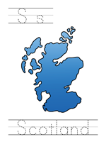 Printable print practice worksheet - Ss scotland
