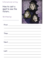 Macbeth informational writing worksheets